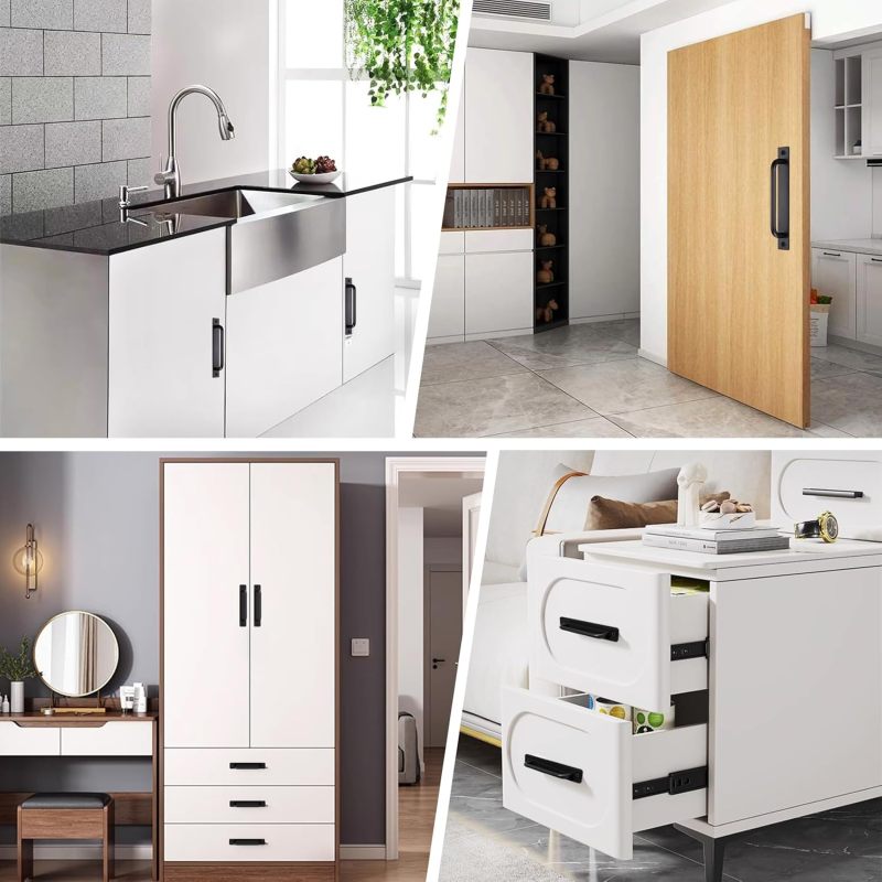 Detalle del acabado negro y la forma ergonómica