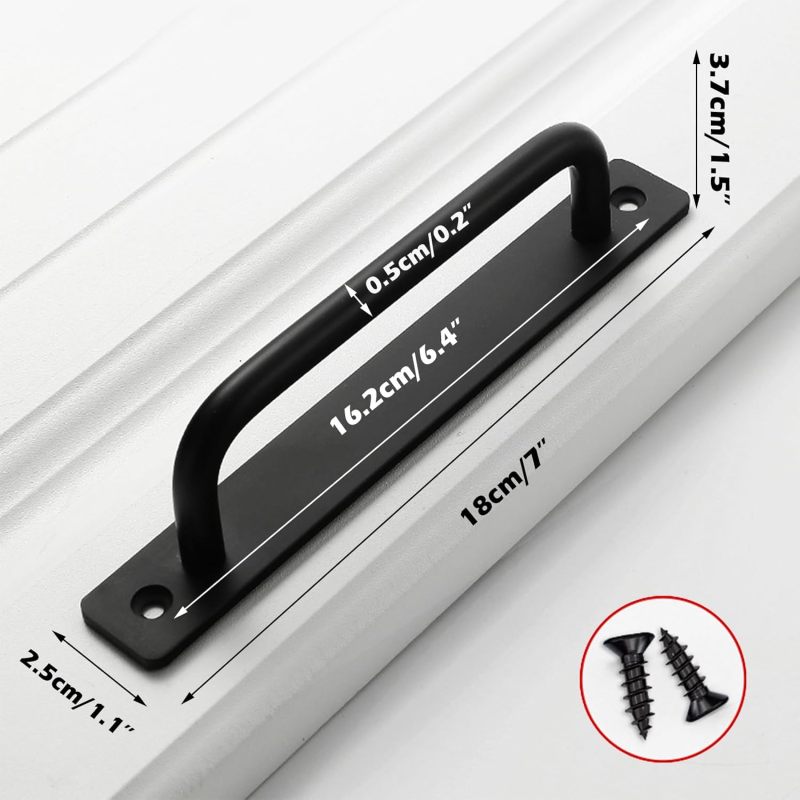 Juego de 4 manijas de puerta de 180 mm - Descripción general